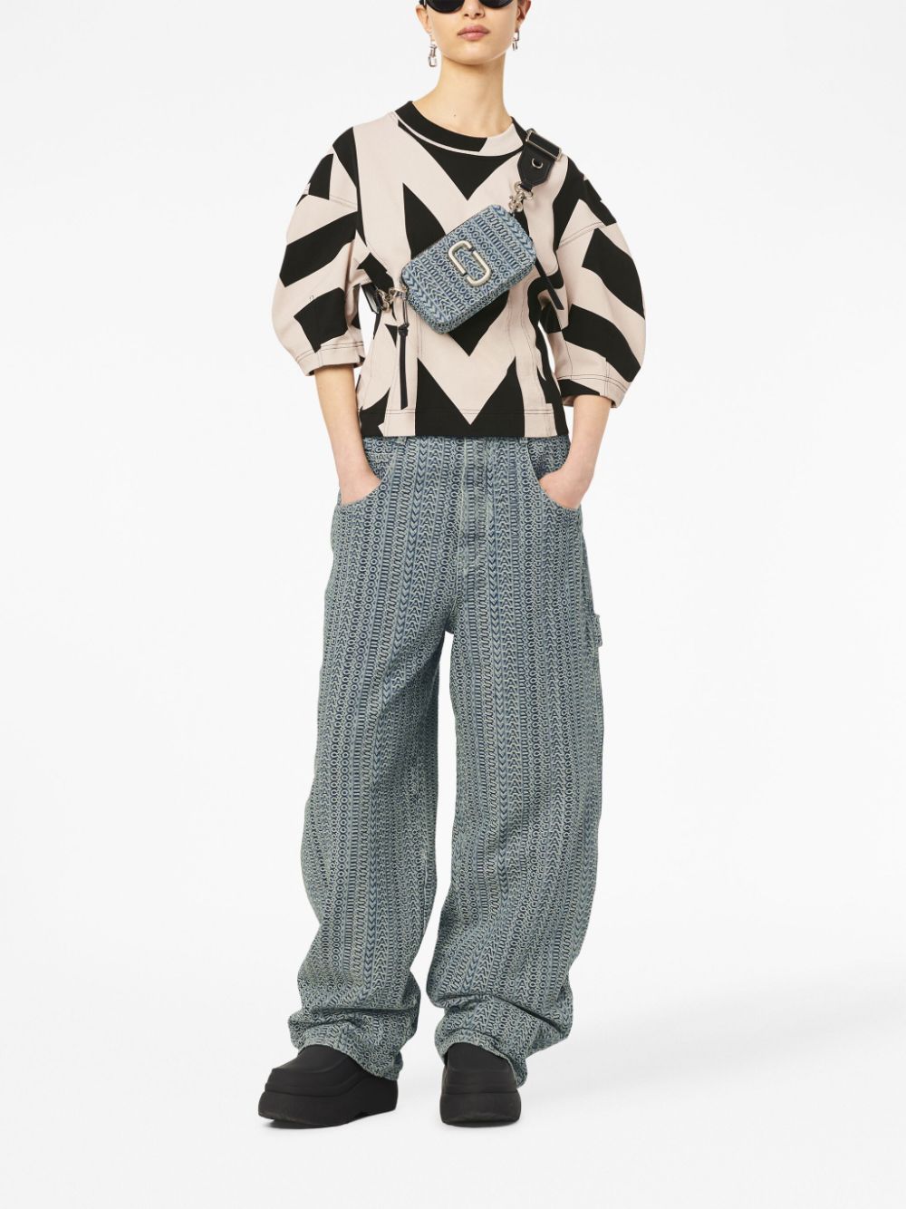 Marc Jacobs The Monogram Jacquard Snapshot camera bag