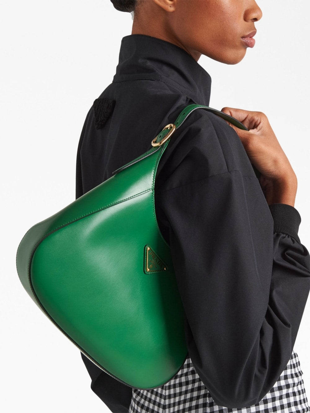 Pra*a calf-leather shoulder bag