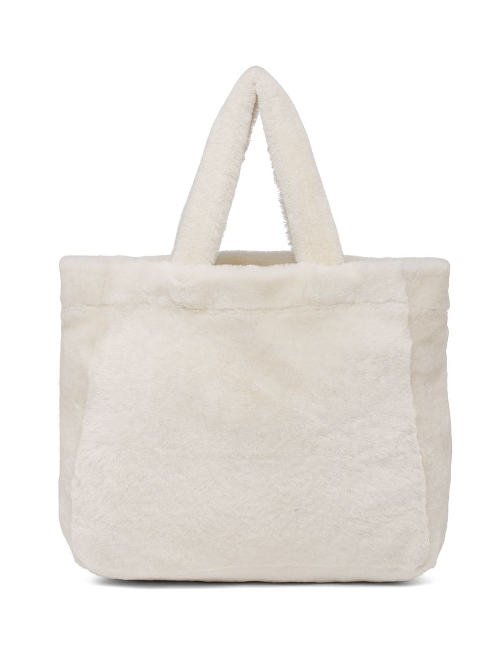 Pra*a shearling tote bag