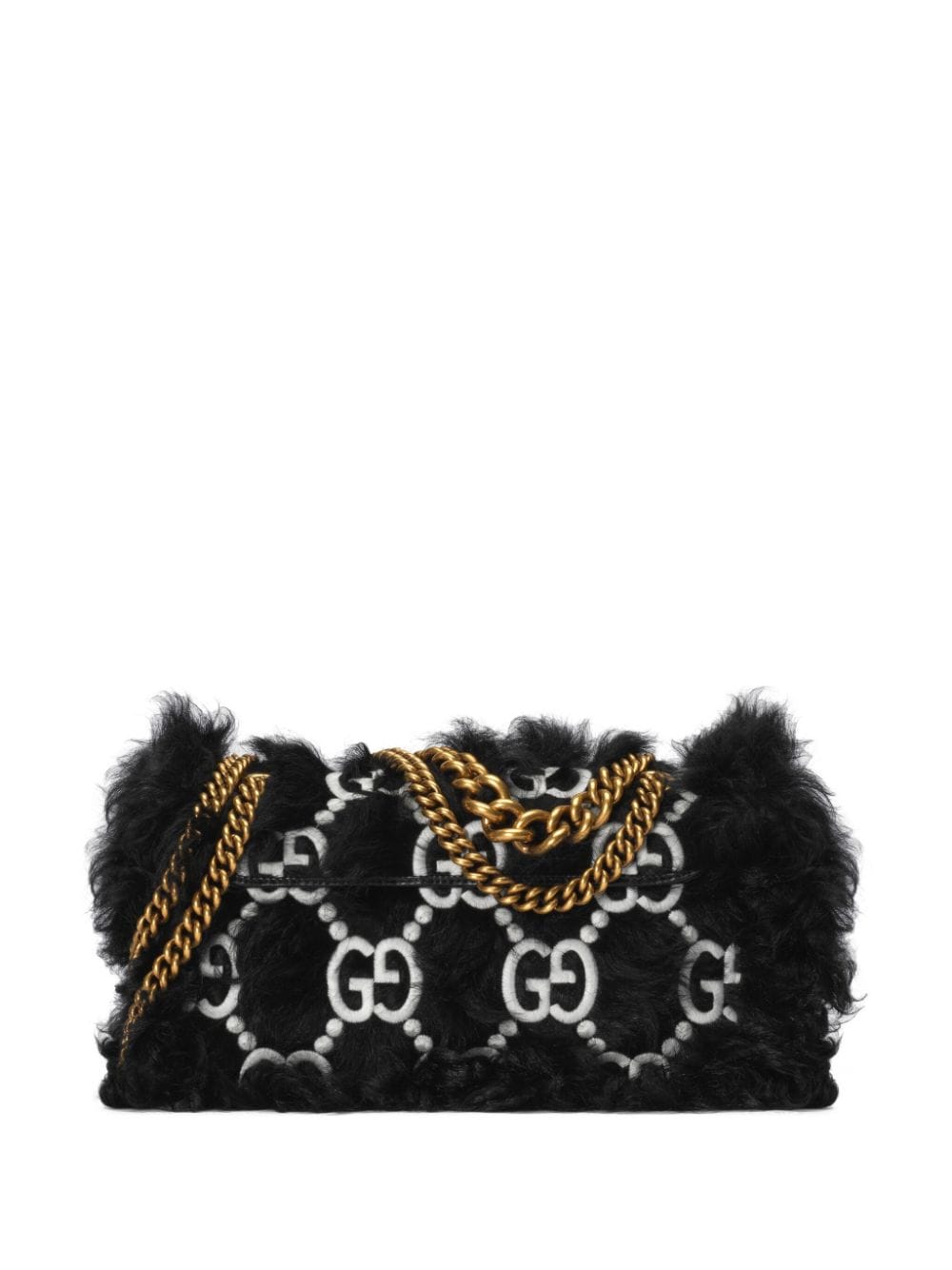 G*u*i small gg marmont cotton shoulder bag