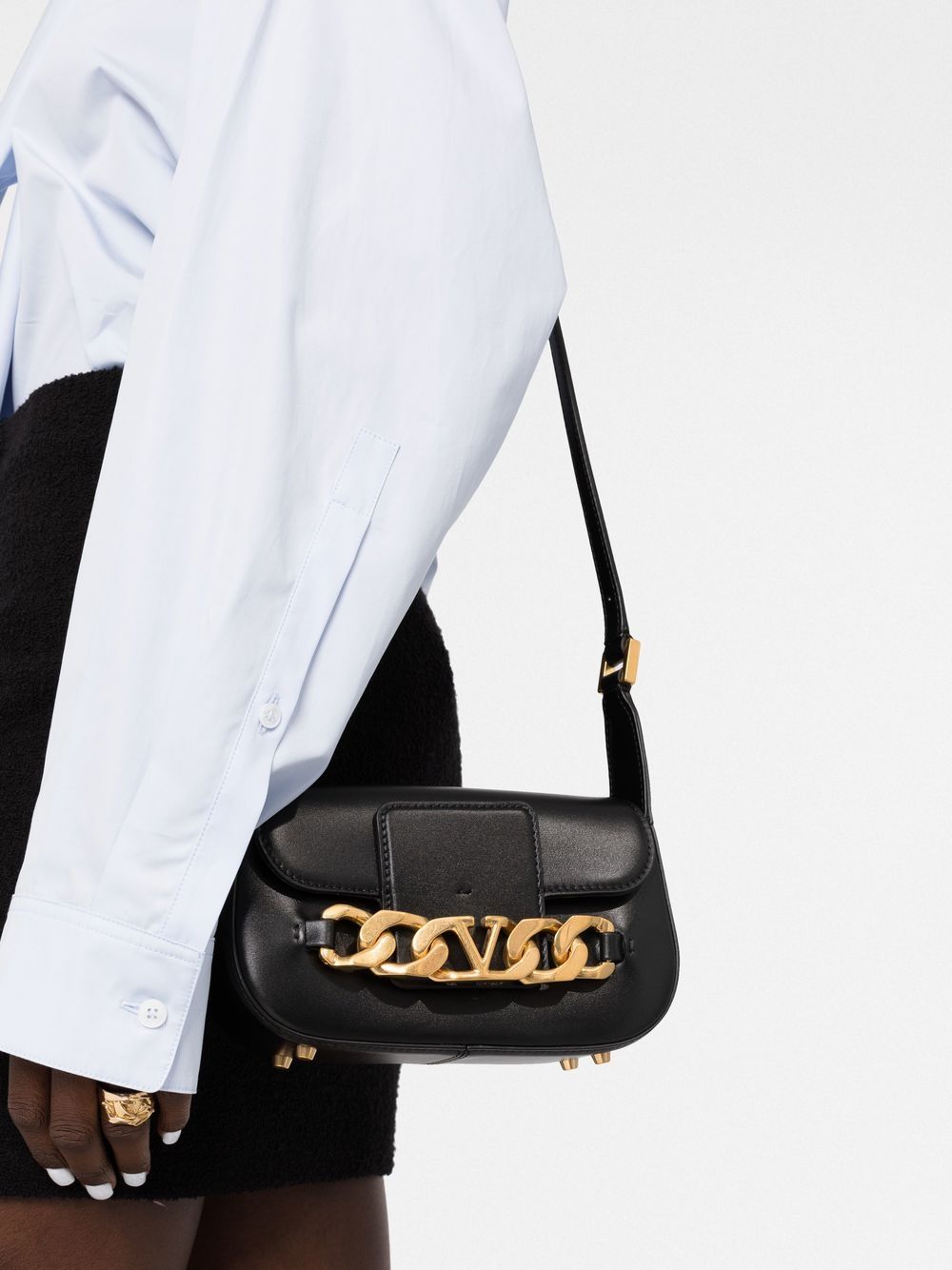 Valentino Garavani VLogo leather crossbody bag