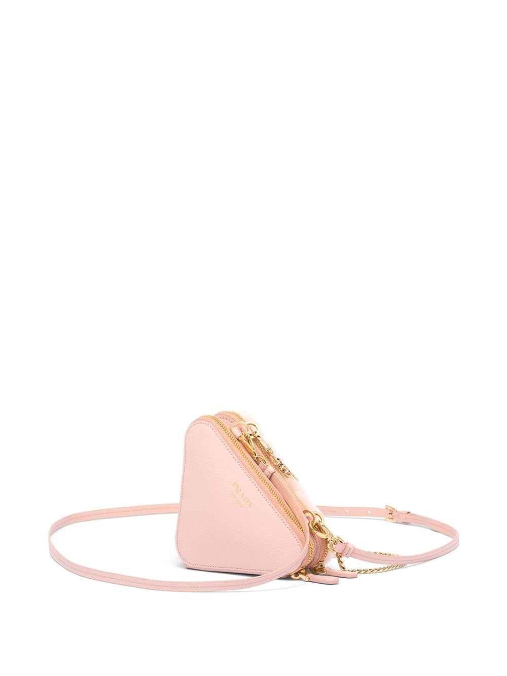 Pra*a mini shearling crossbody bag