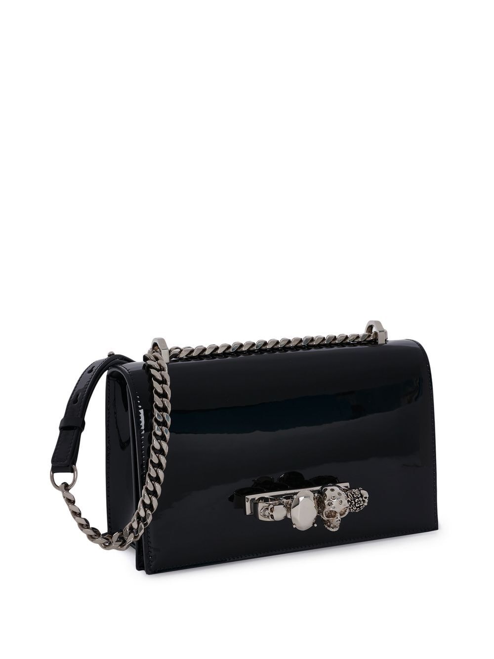 Alexander McQueen Jewelled four-ring handle satchel