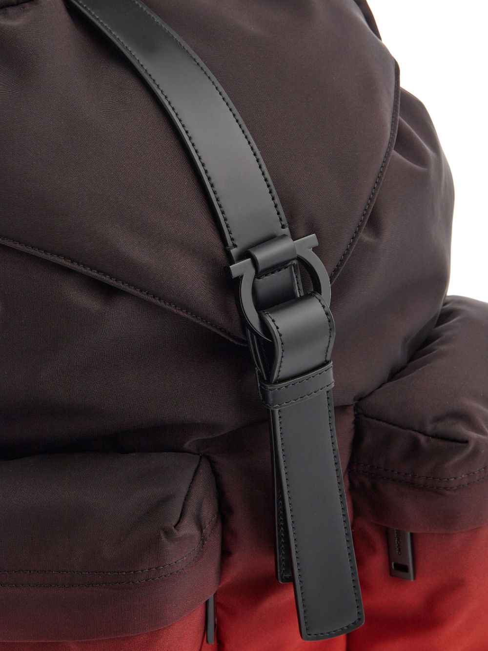 Ferragamo two-tone gradient zipped backpack