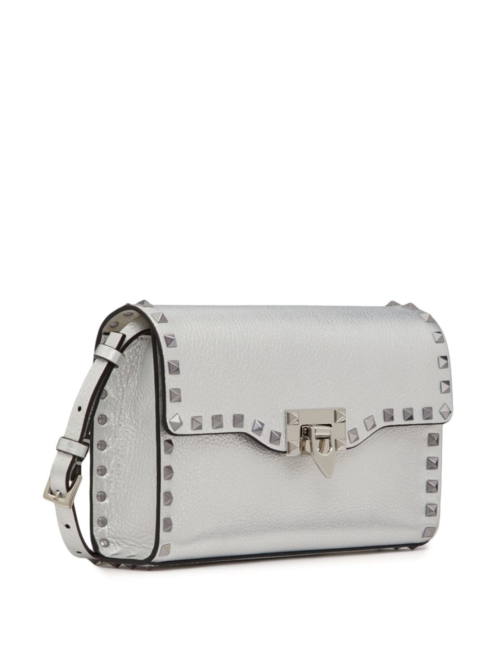 Valentino Garavani small Rockstud metallic crossbody bag
