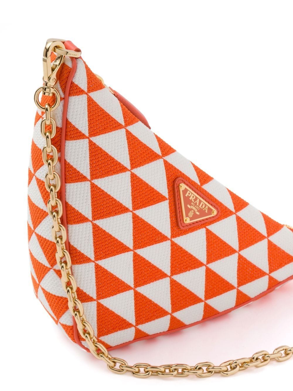 Pra*a embroidered jacquard mini bag