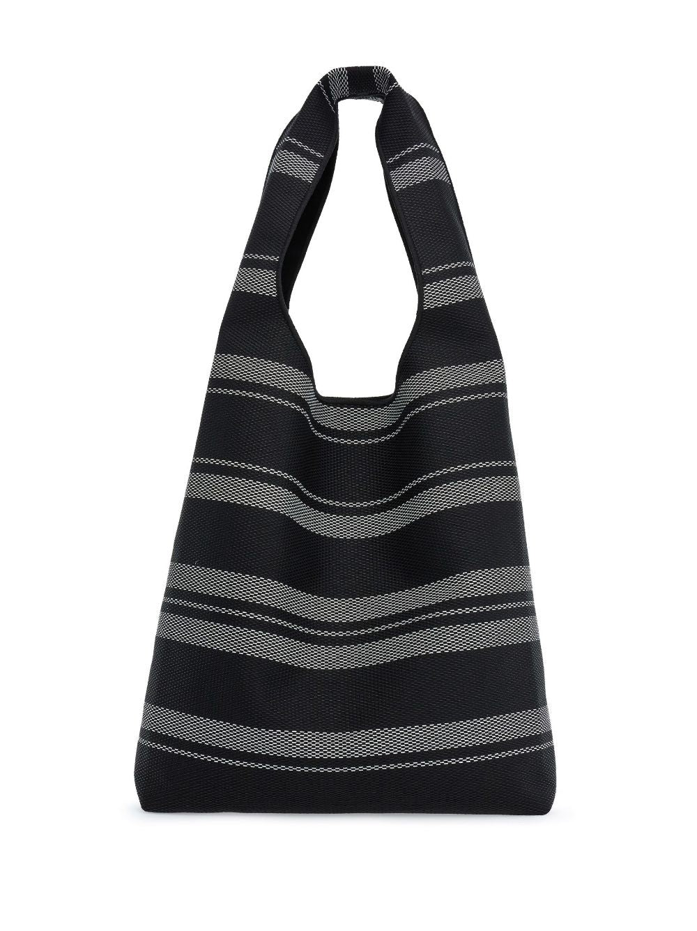 Ferragamo logo-print braided tote bag