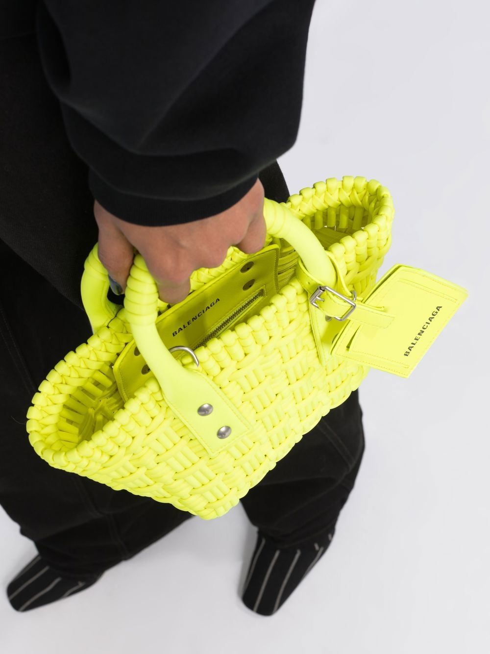 Ba*len*cia*ga xxs bistro basket tote bag