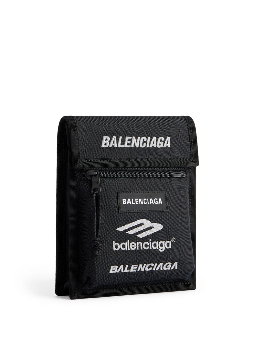 Ba*len*cia*ga logo-patch shoulder-strap messenger bag