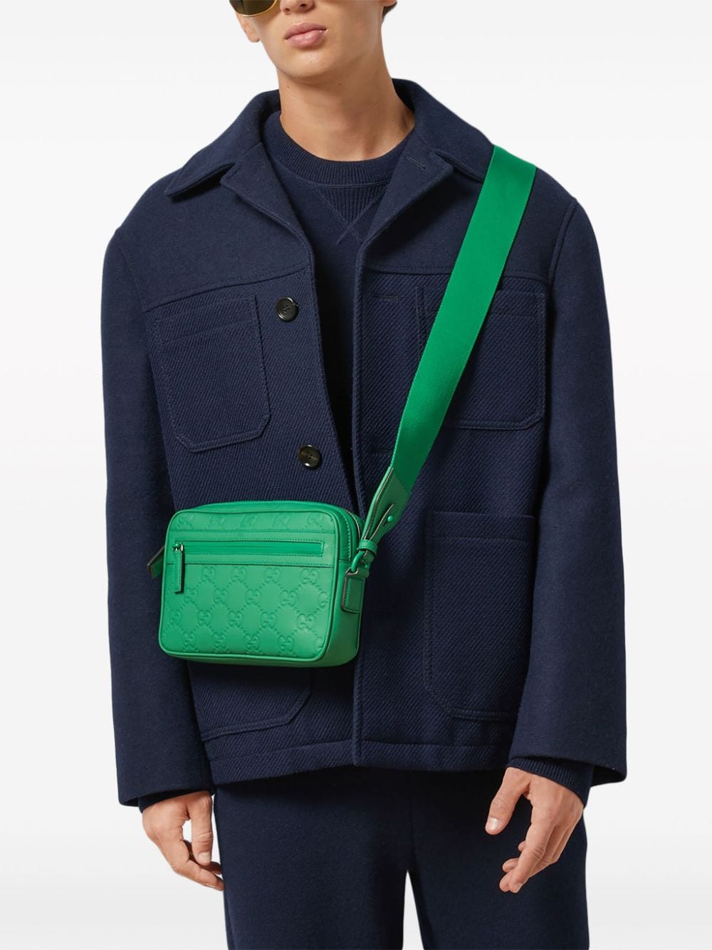 G*u*i gg-logo crossbody bag