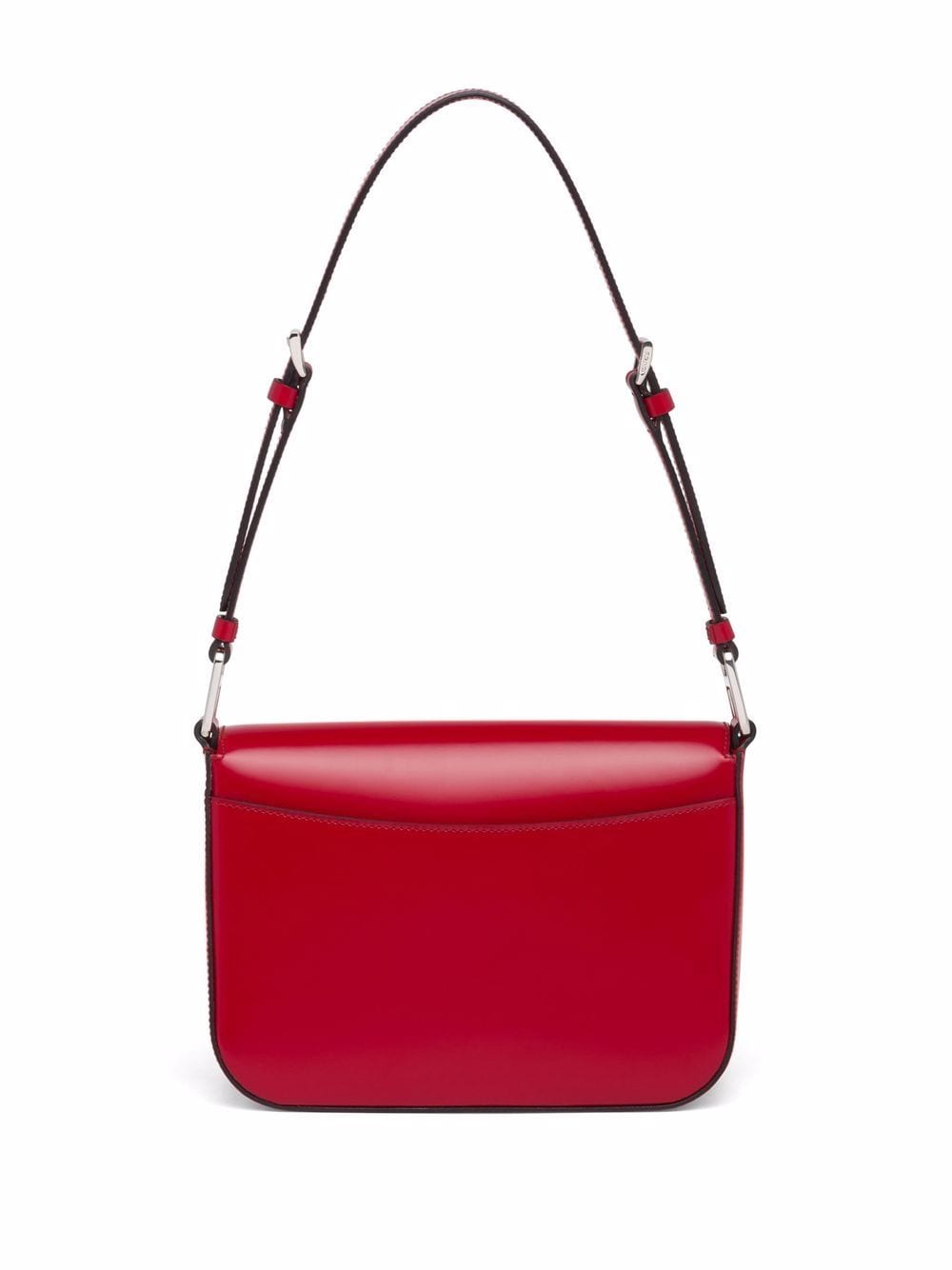 Pra*a brushed leather shoulder bag