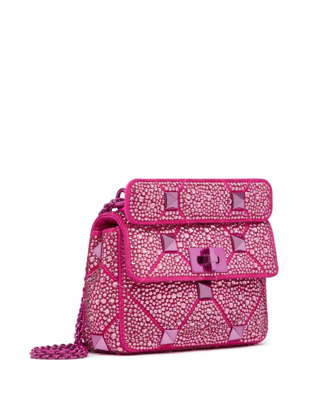 Valentino Garavani small Roman Stud crystal-embellished shoulder bag