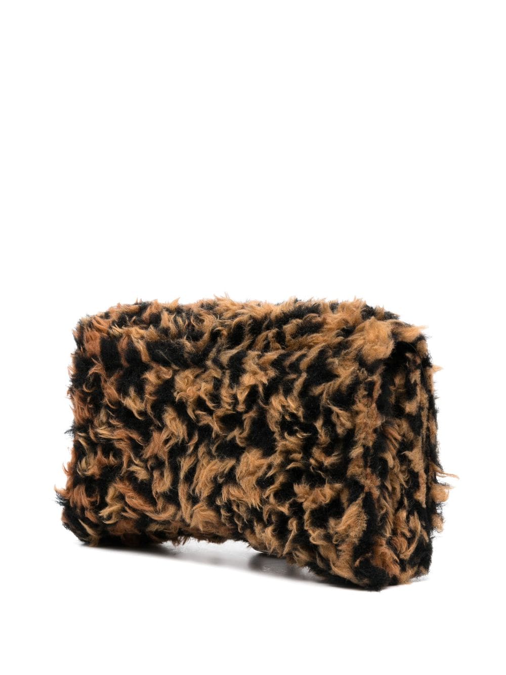 Ba*len*cia*ga hourglass fleece clutch bag