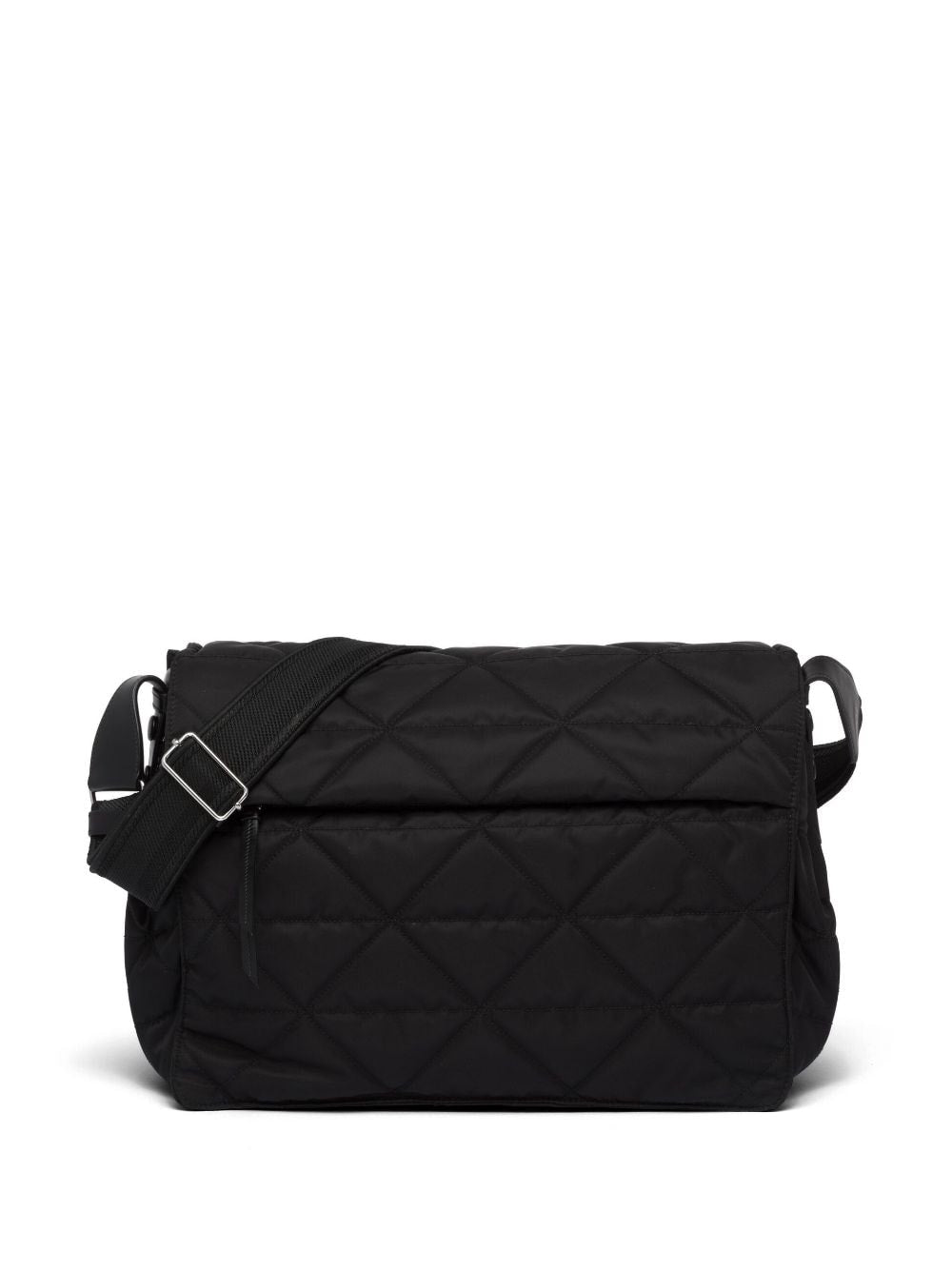 Pra*a re-nylon logo-plaque shoulder bag