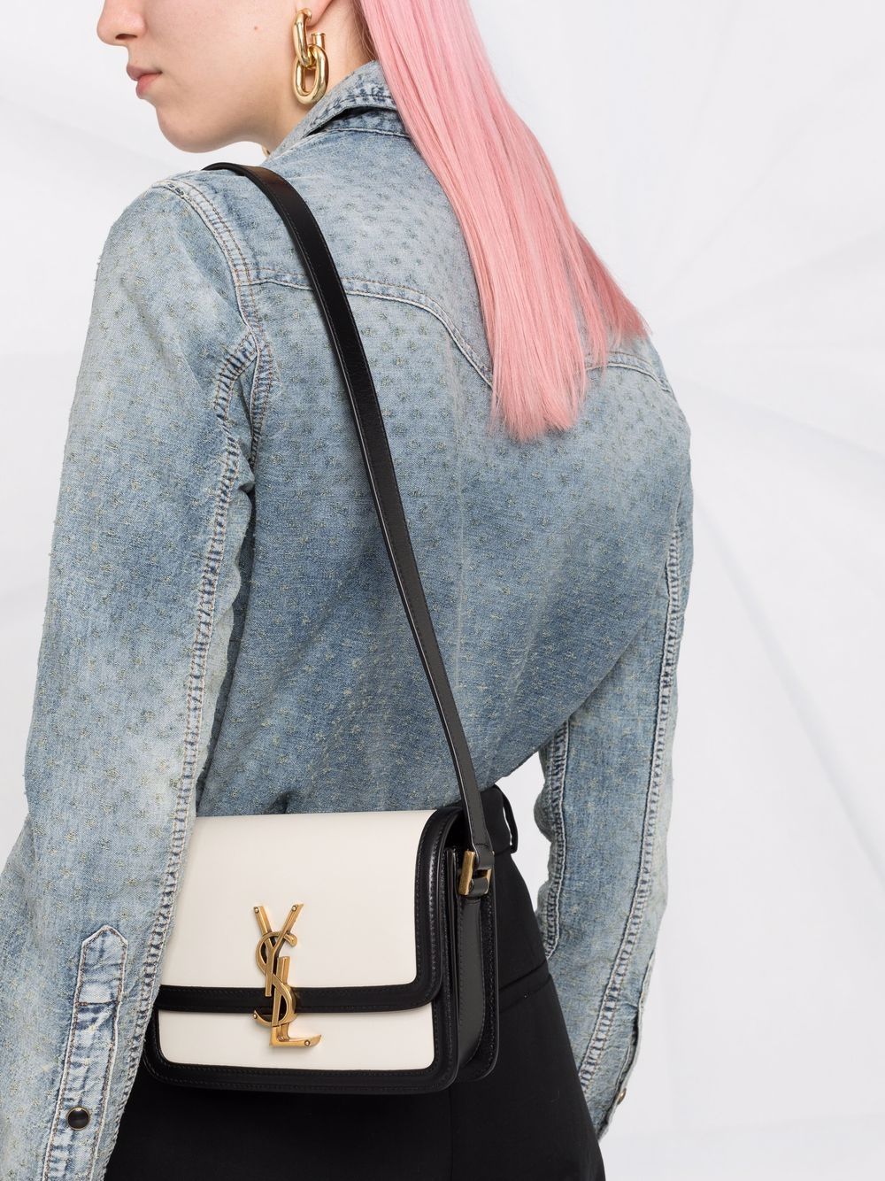 Saint Laurent small Sunset logo shoulder bag