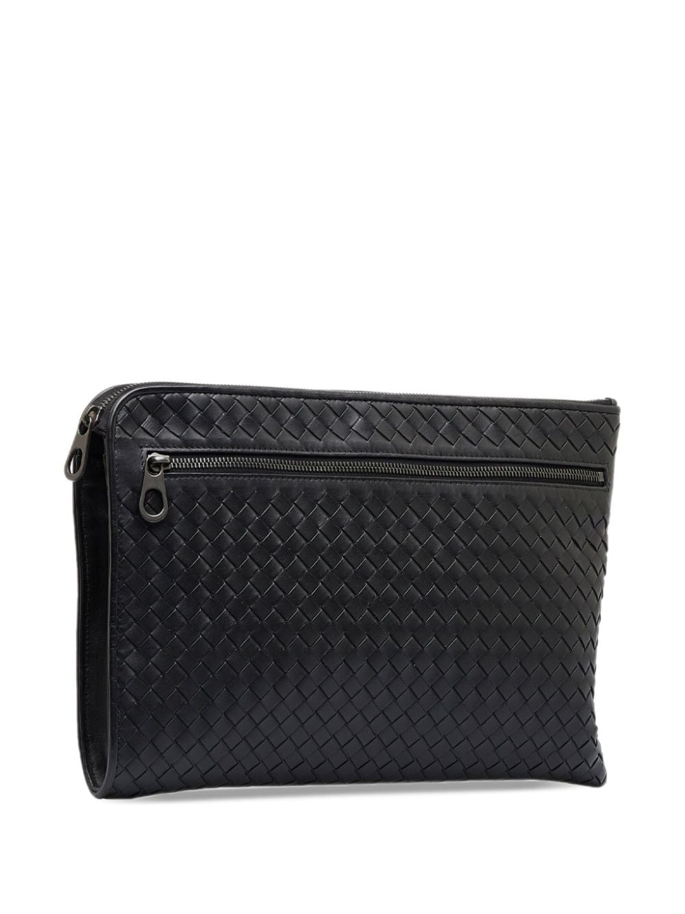 Bo*te*ga ve*ne*ta intrecciato zipped clutch