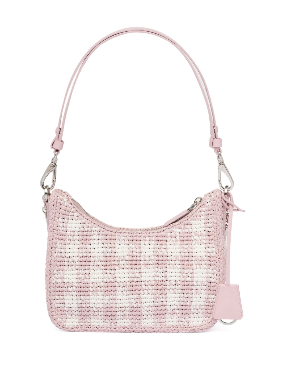 Pra*a re-edition crochet-knit mini bag