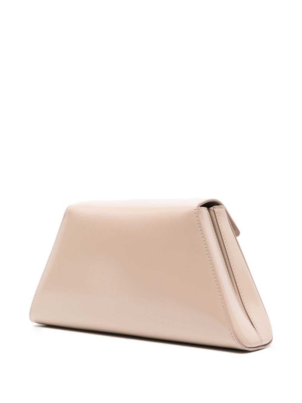 Pra*a logo-buckle leather shoulder bag