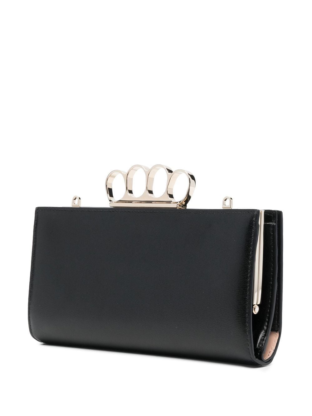 Alexander McQueen four-ring detail clutch bag