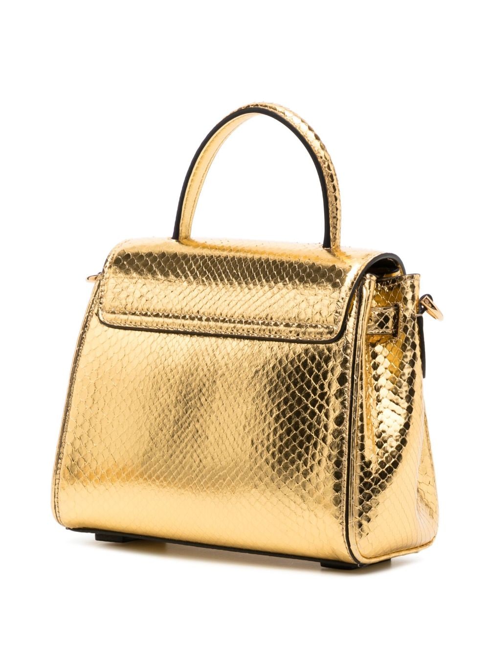 Versace small La Medusa python-effect tote bag