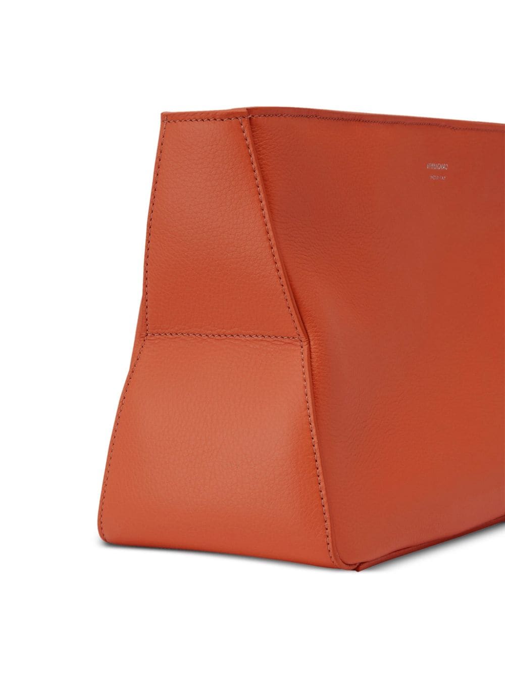 Ferragamo logo-debossed clutch bag