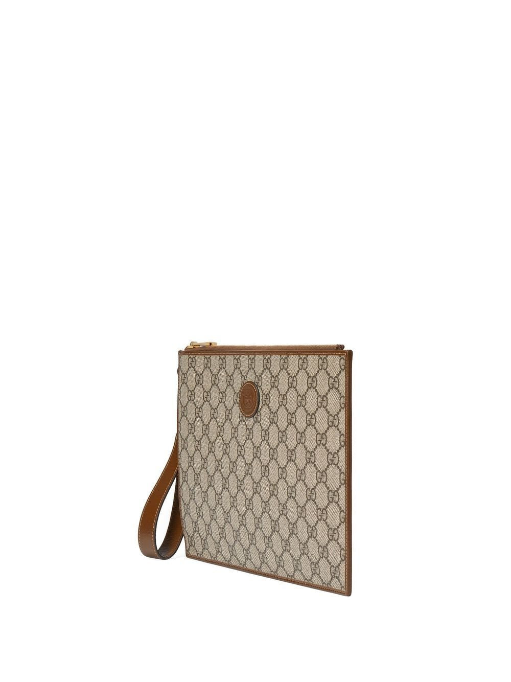 G*u*i jacquard monogram clutch bag