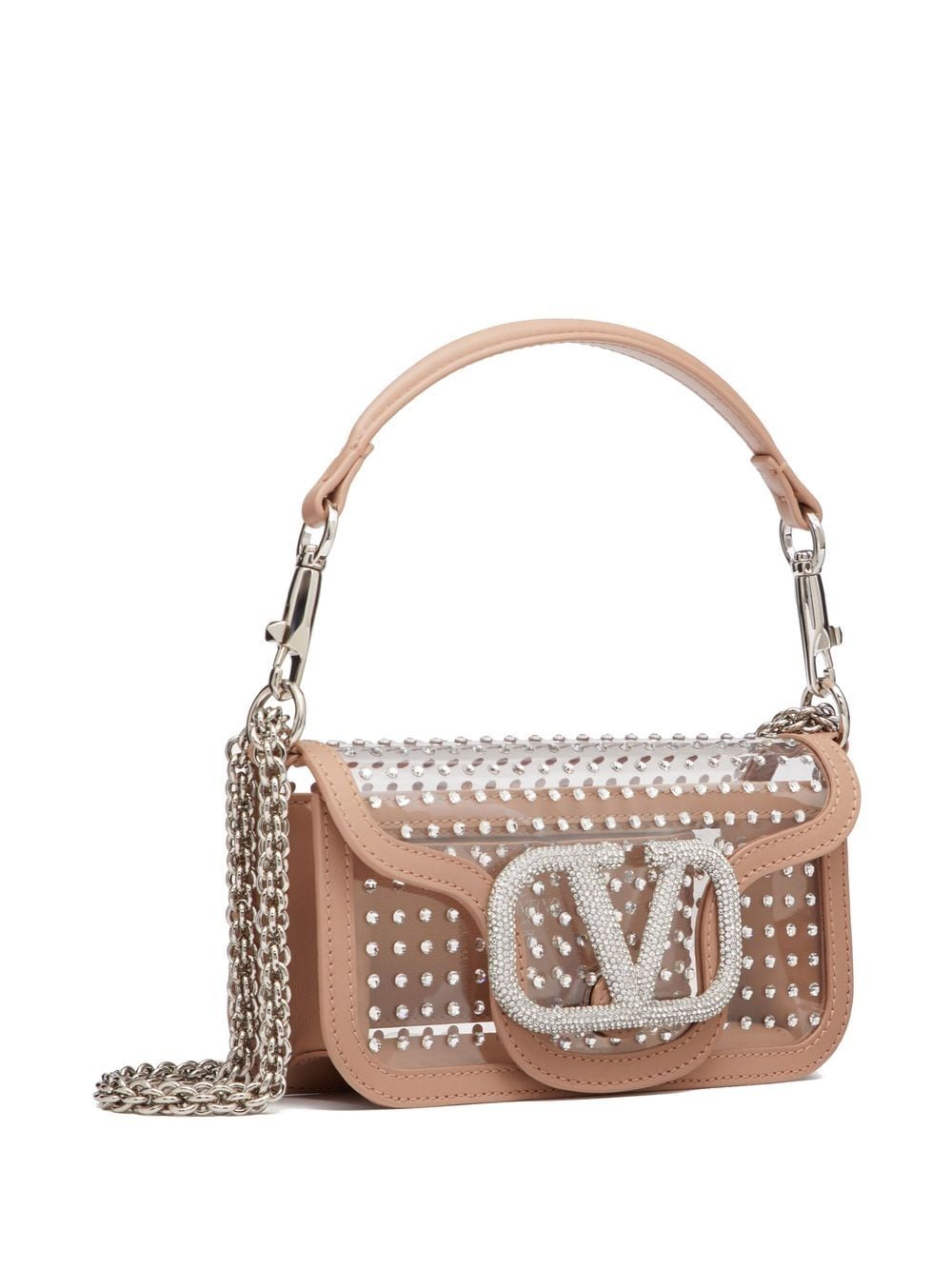 Valentino Garavani Locò crystal-embellished shoulder bag