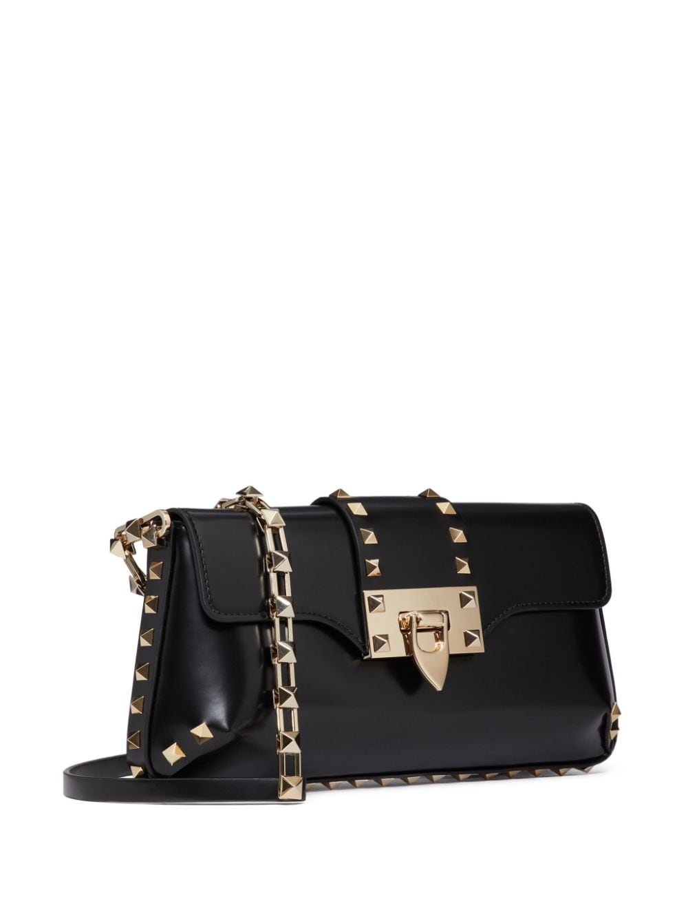 Valentino Garavani Rockstud brushed-leather shoulder bag