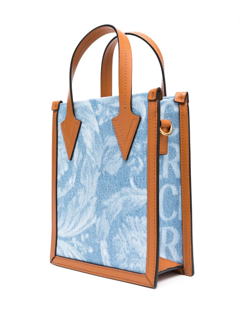 Versace Allover-print denim crossbody bag