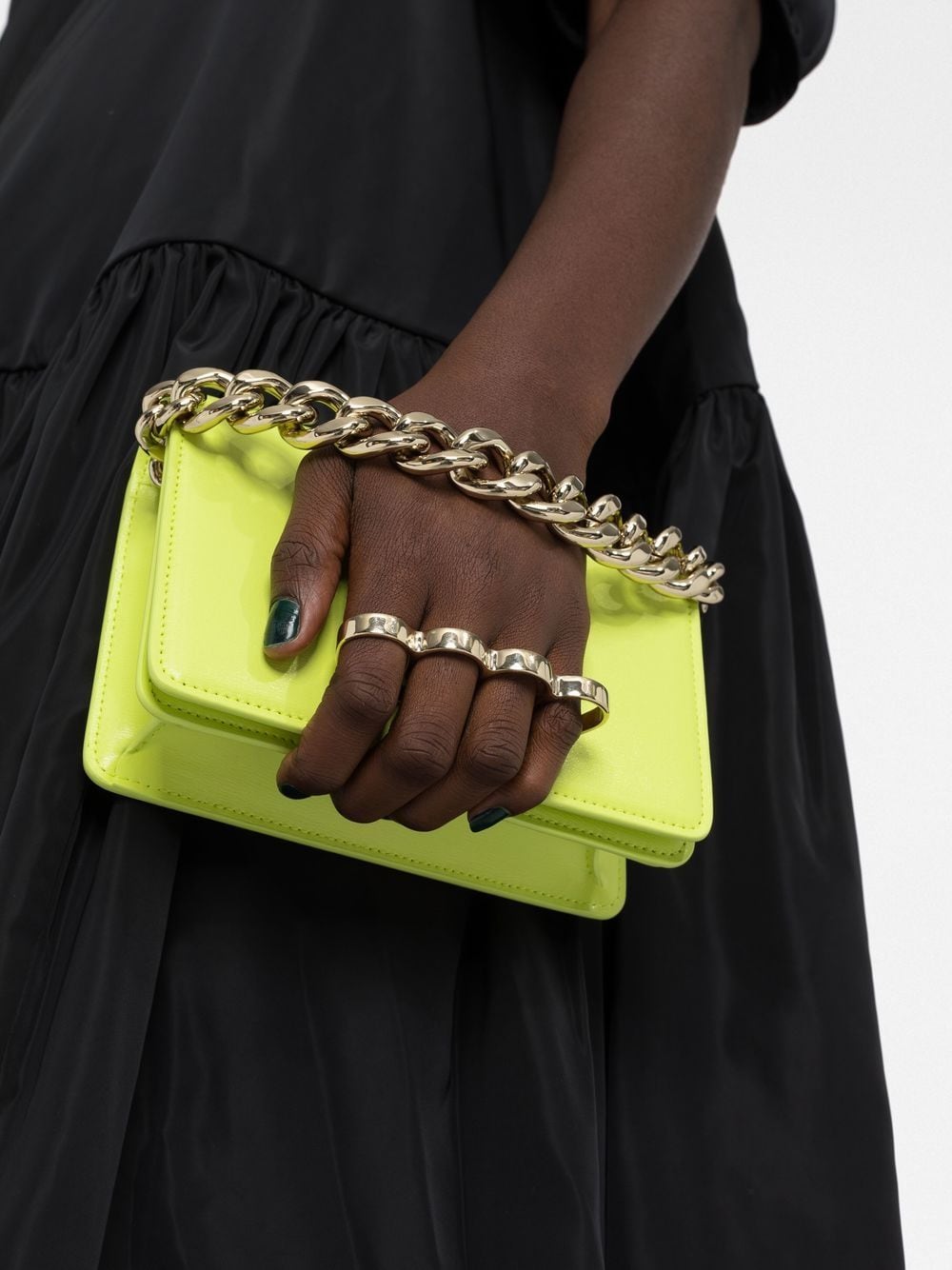 Alexander McQueen Four Ring Chain mini shoulder bag