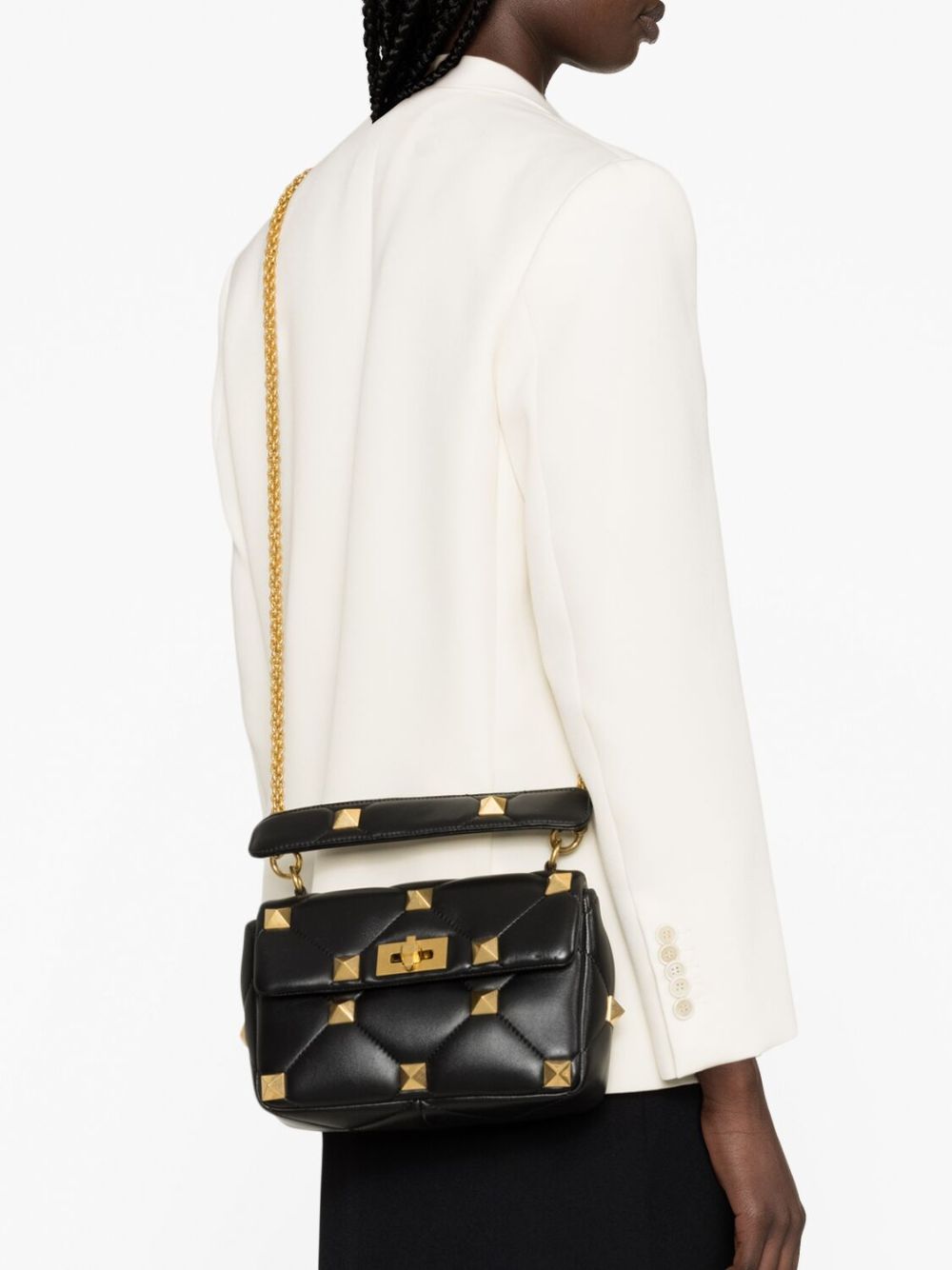 Valentino Garavani Roman Stud leather shoulder bag