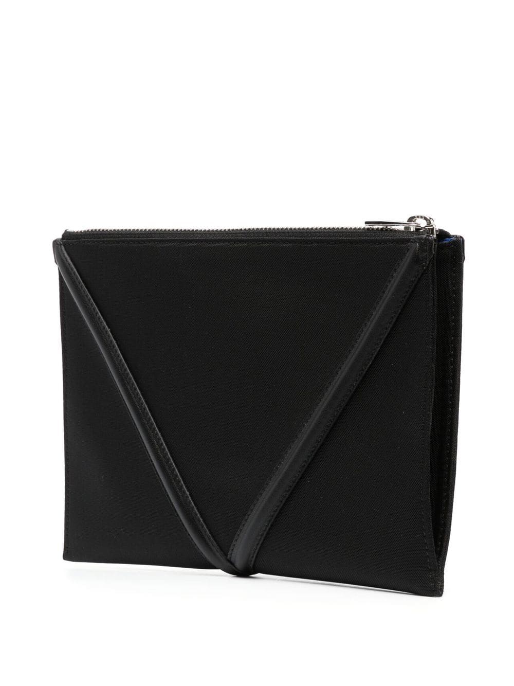 Alexander McQueen logo-print envelope clutch