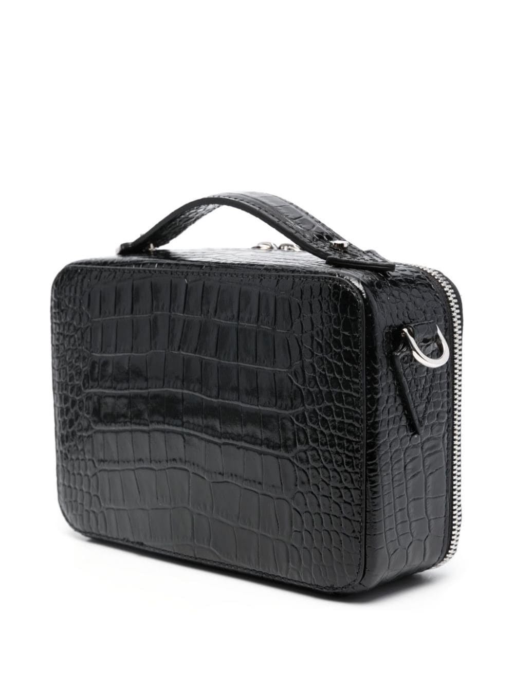 Versace croc-embossed crossbody bag