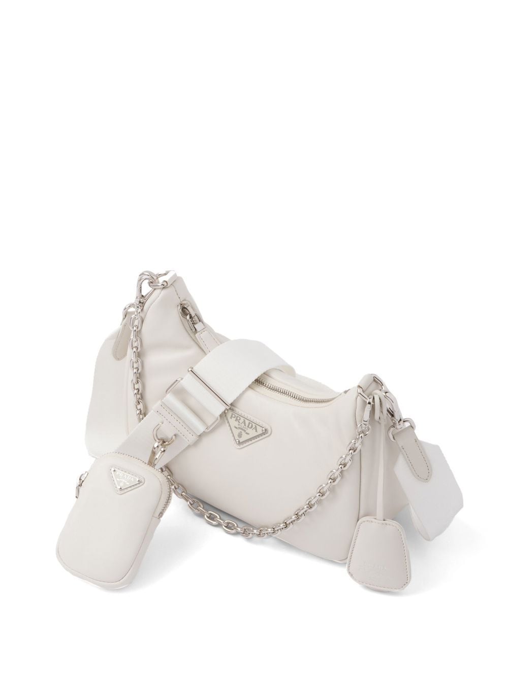 Pra*a re-edition 2005 padded leather shoulder bag