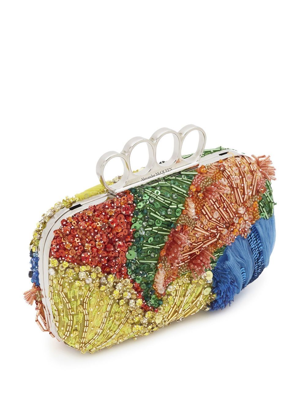 Alexander McQueen beaded knuckleduster clutch bag