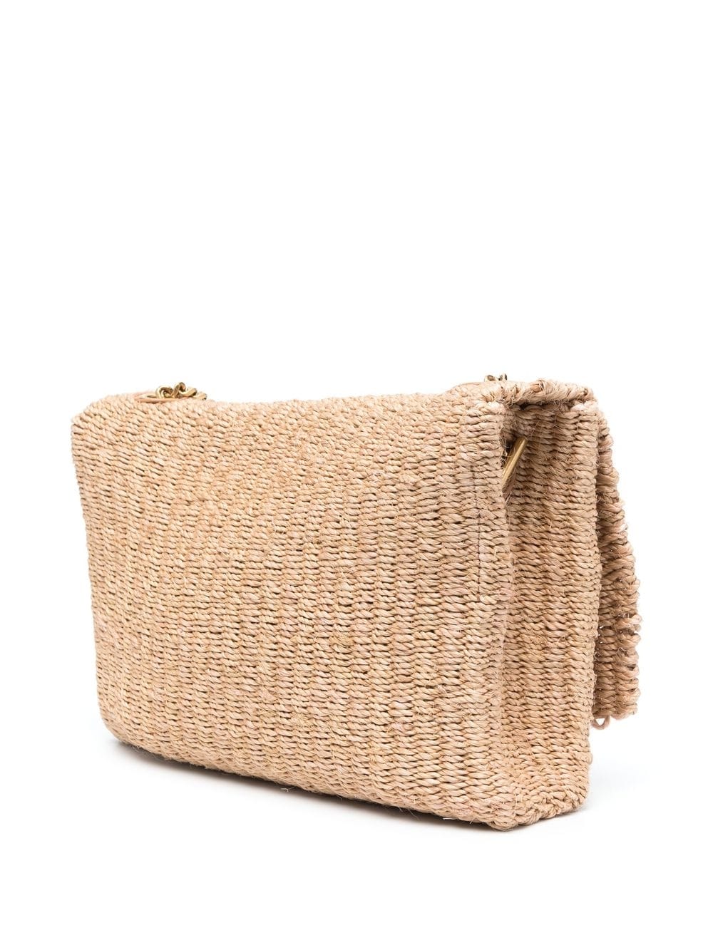 Saint Laurent Kate raffia shoulder bag