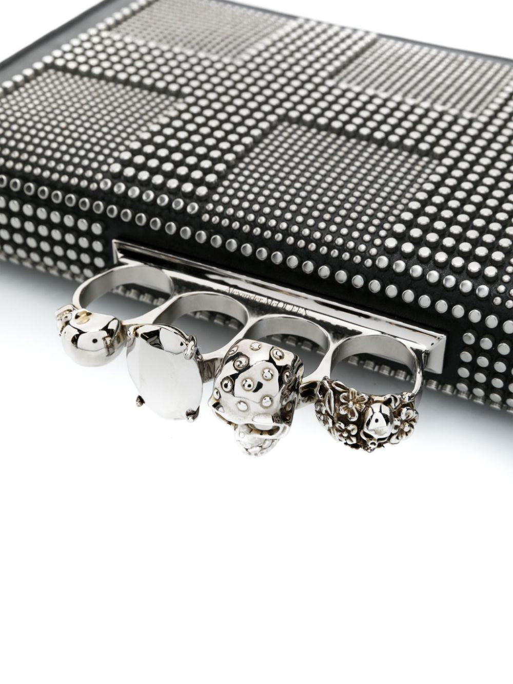 Alexander McQueen The Knuckle studded clutch bag