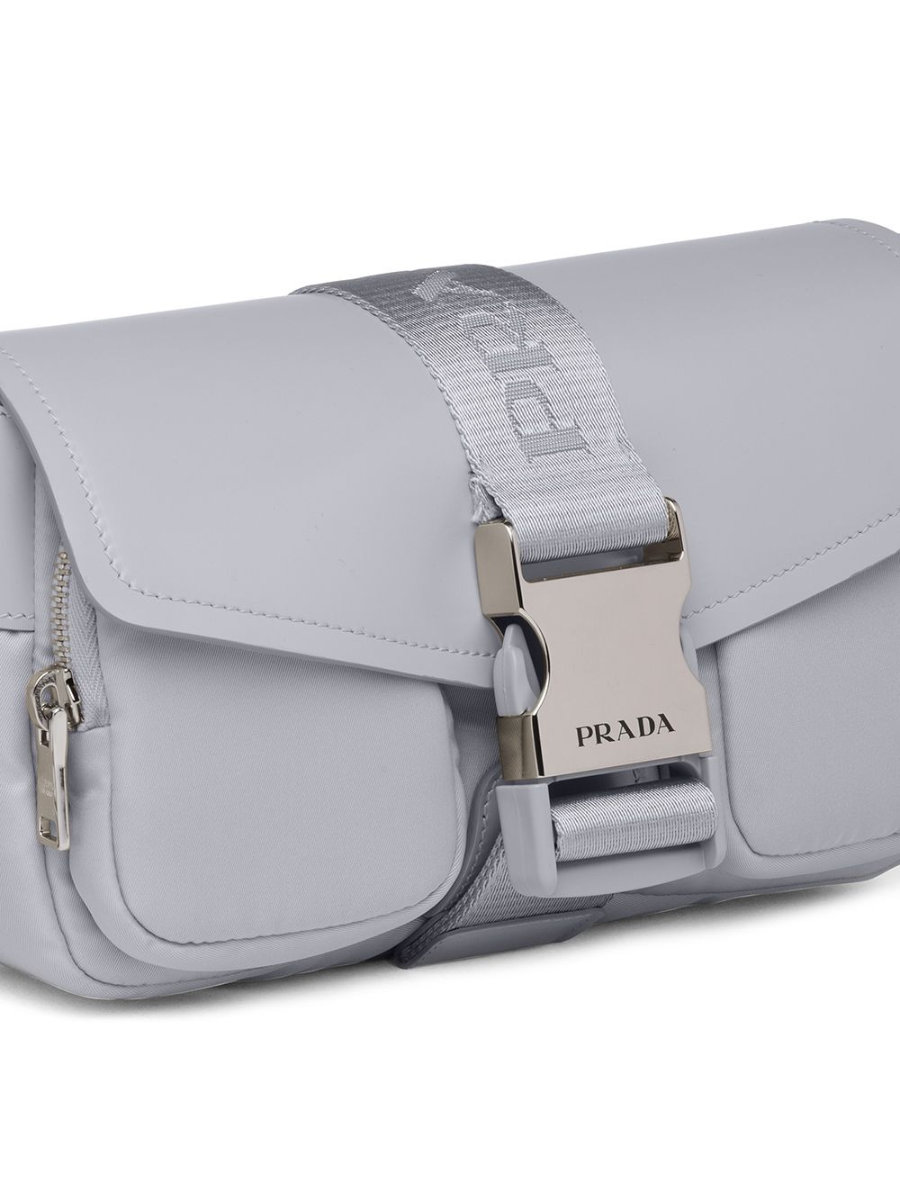 Pra*a Pra*a pocket logo-strap crossbody bag