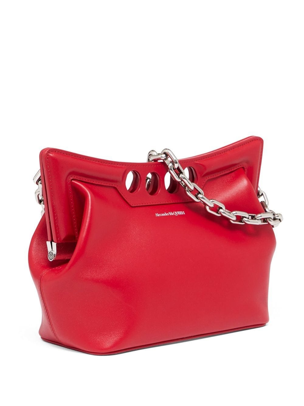 Alexander McQueen The Peak curved mini bag