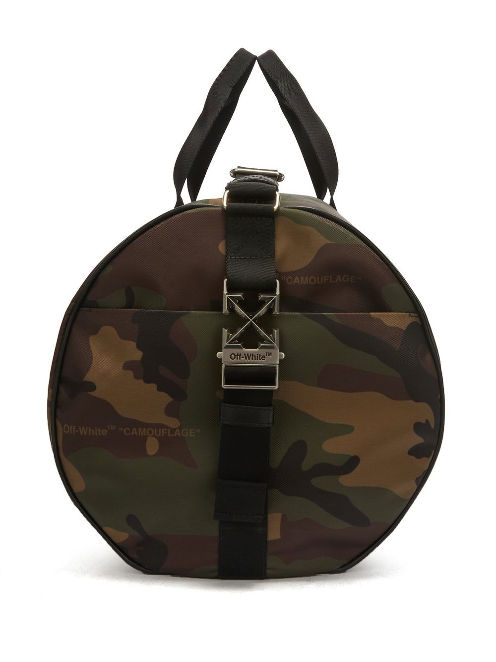 Off-White Arrows camouflage-print duffle bag
