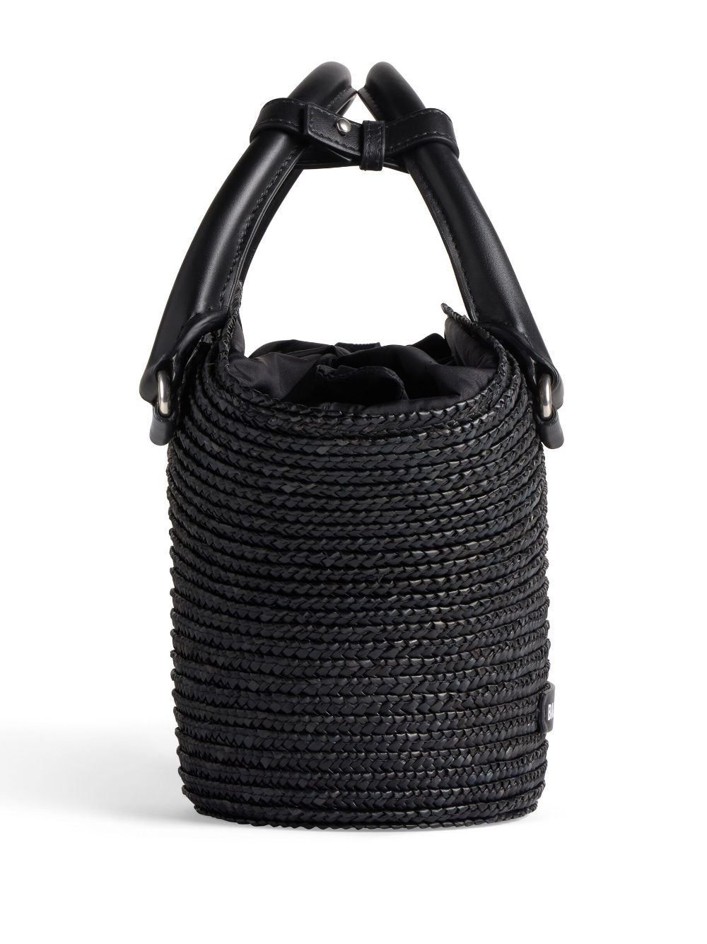 Ba*len*cia*ga braided-raffia mini tote bag