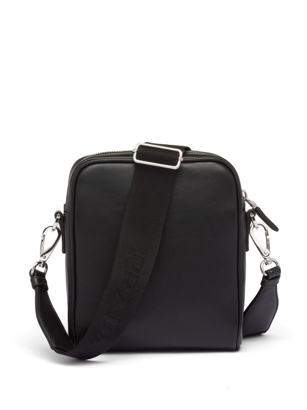 Pra*a triangle-logo leather shoulder bag