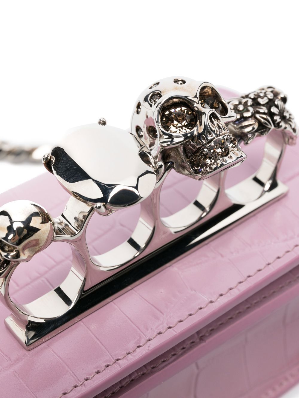 Alexander McQueen four-ring detail crossbody bag