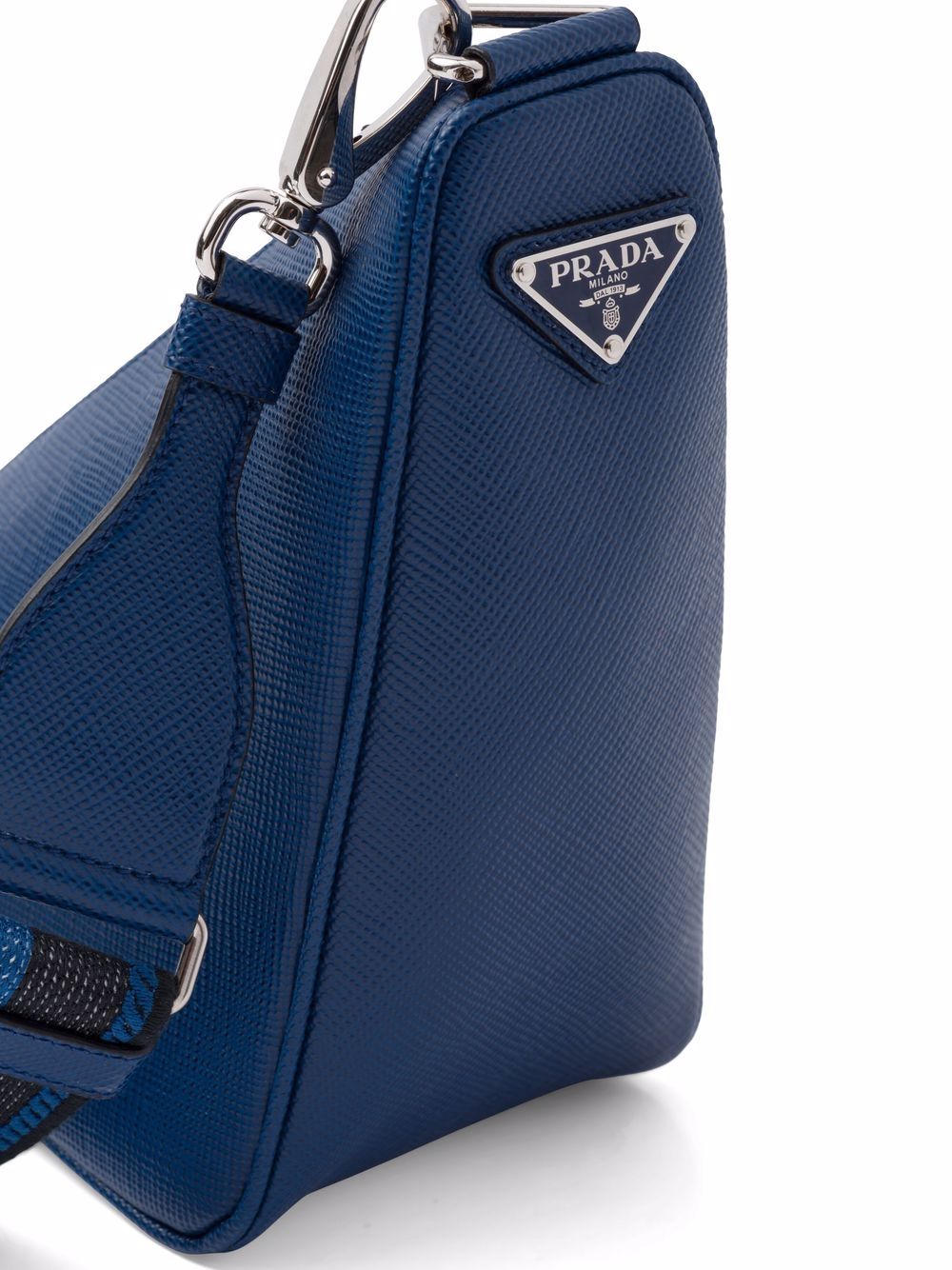 Pra*a saffiano leather triangle bag