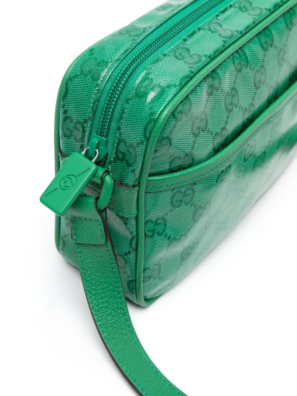 G*u*i interlocking g-logo leather shoulder bag