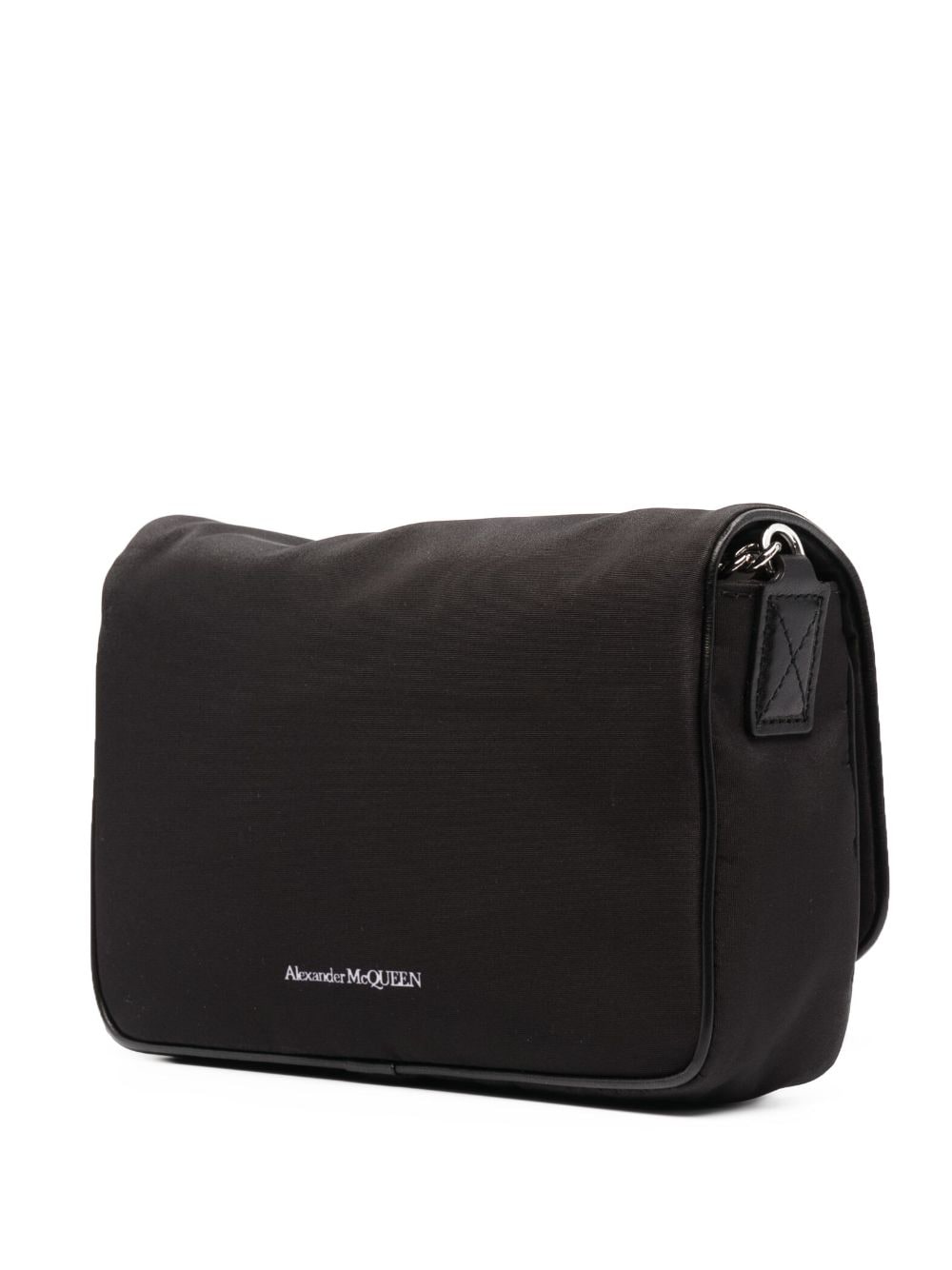 Alexander McQueen logo-graffiti-print crossbody bag