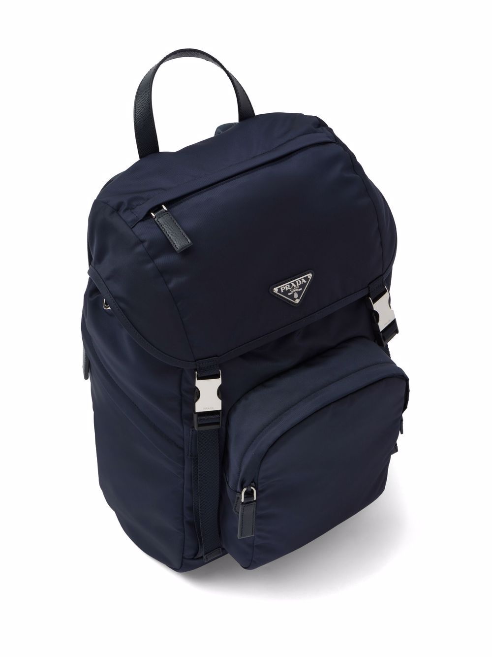 Pra*a re-nylon triangle logo backpack