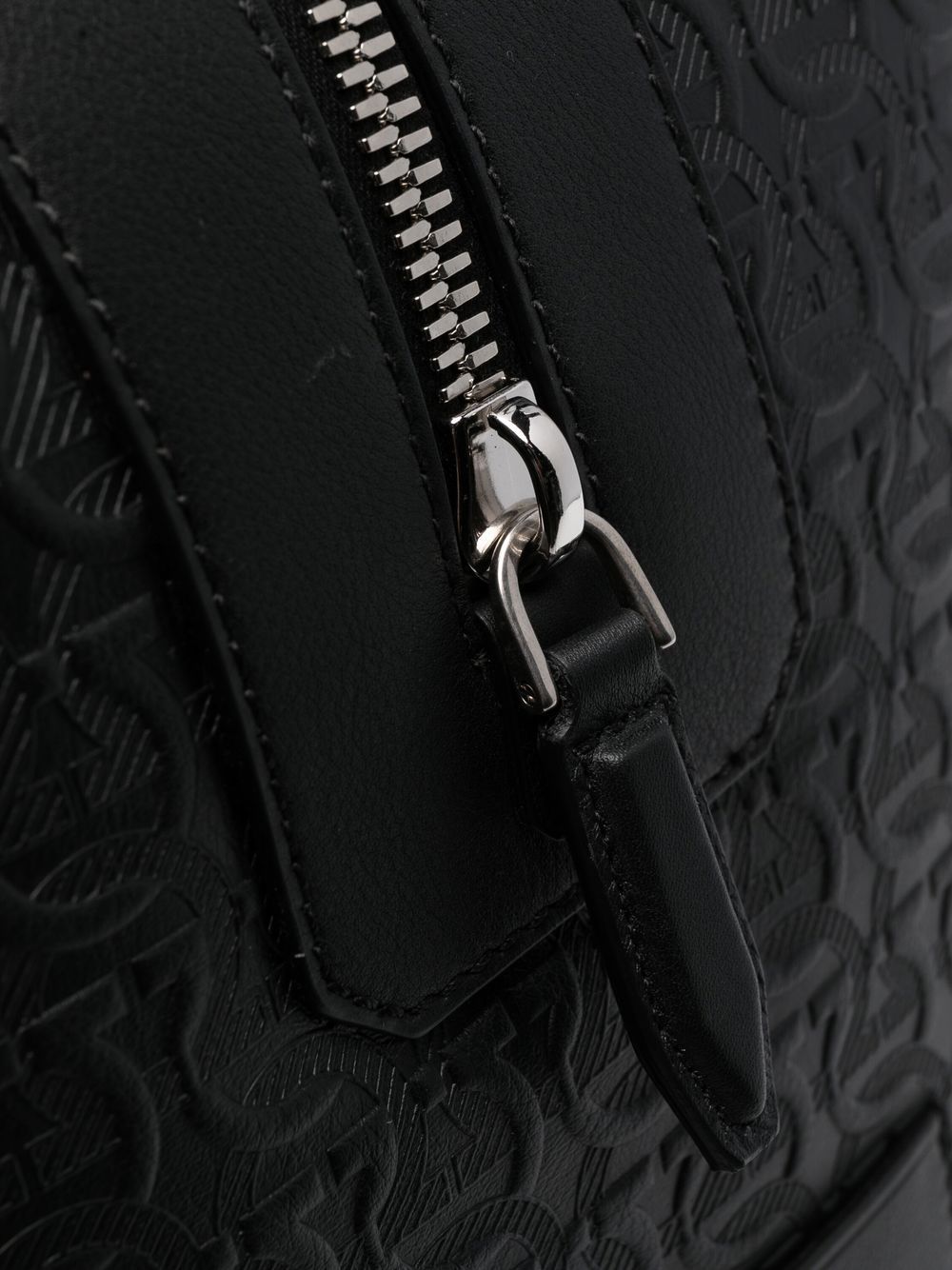 Ferragamo Gancini-embossed leather holdall