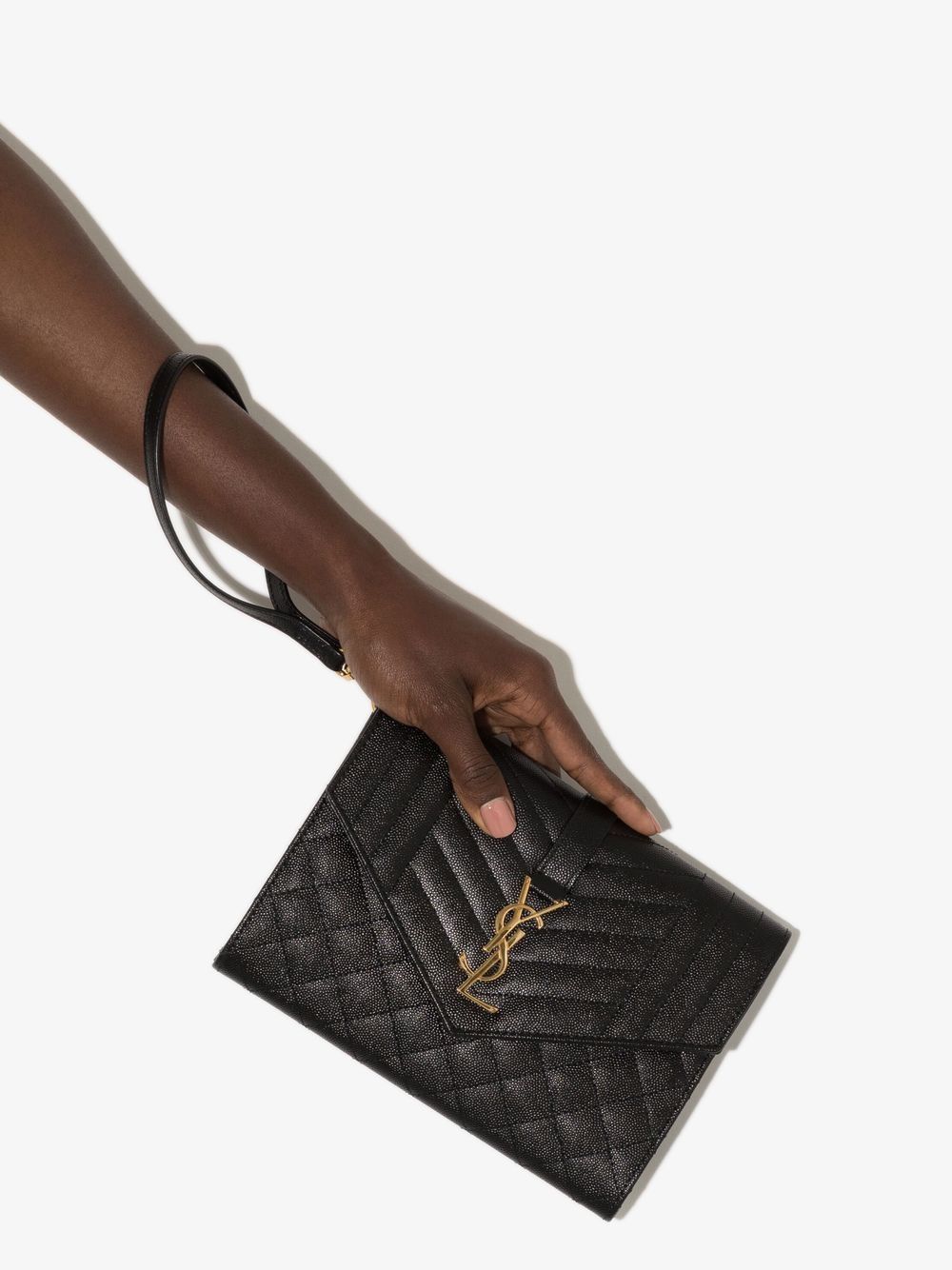 Saint Laurent Monogram envelope clutch bag