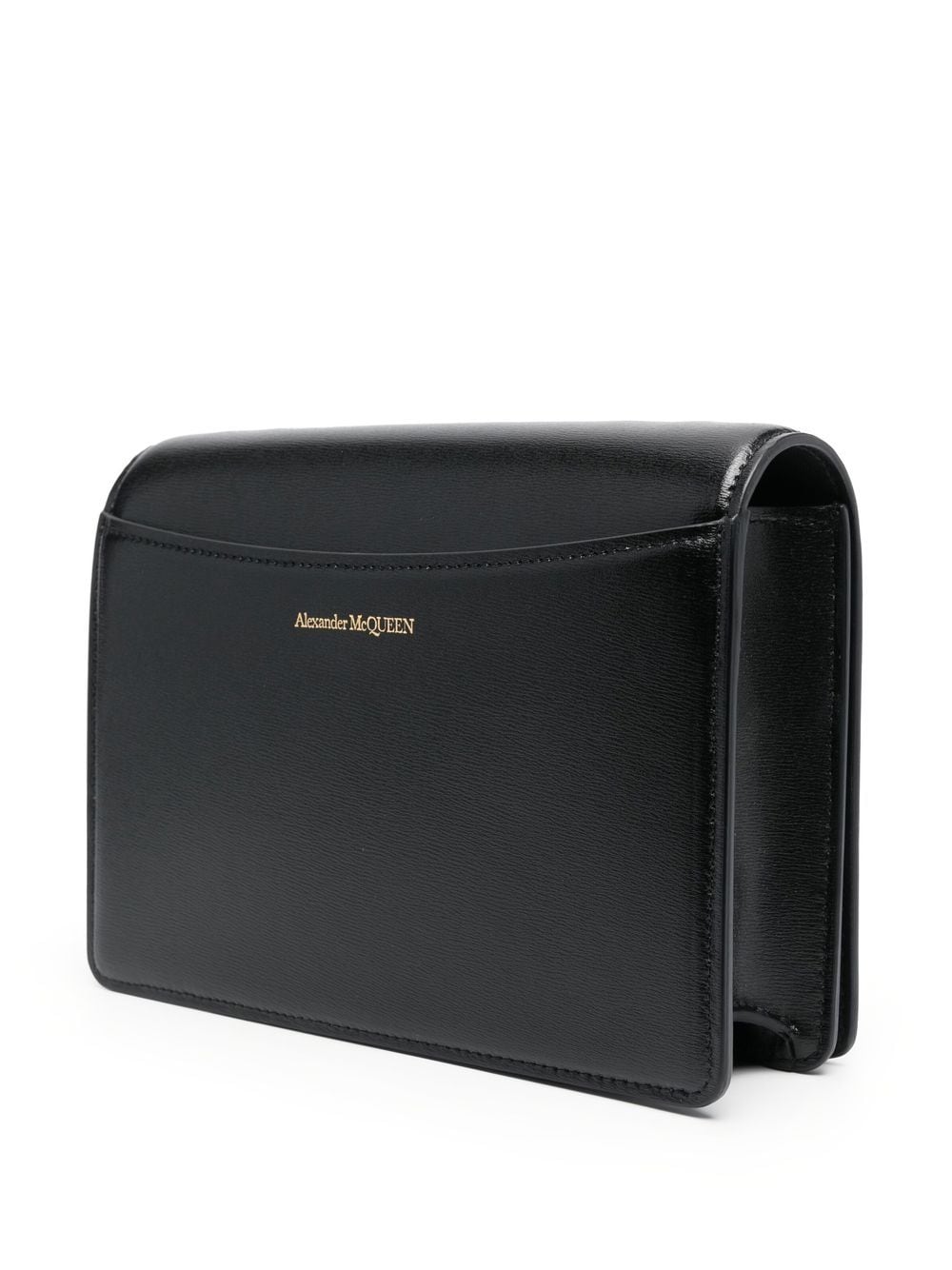 Alexander McQueen logo-stamp leather crossbody bag